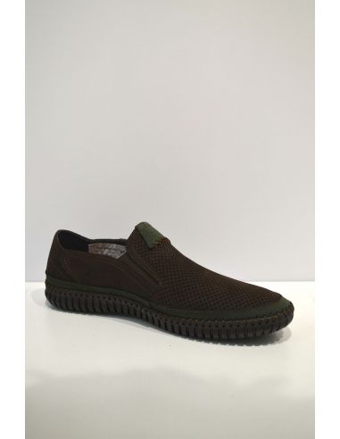 Dark Brown Leather Slip-on Shoe