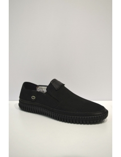 Black Leather Slip-on Shoe