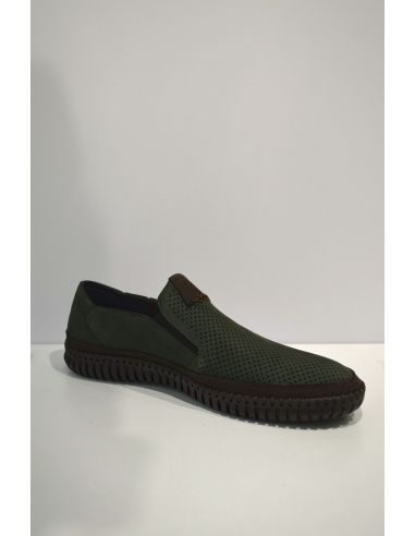 Jumper Green Leather Slip-on Shoe