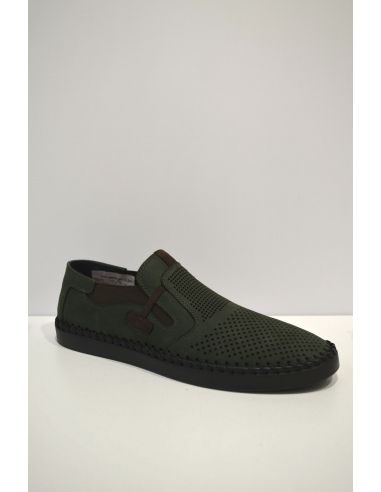 Brown Leather Slip-on Shoe