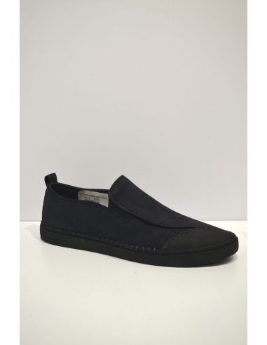 Black Sleek Slip on Leather Shoe