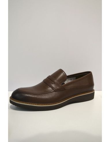 Dark Brown Formal Slip on Leather Shoe