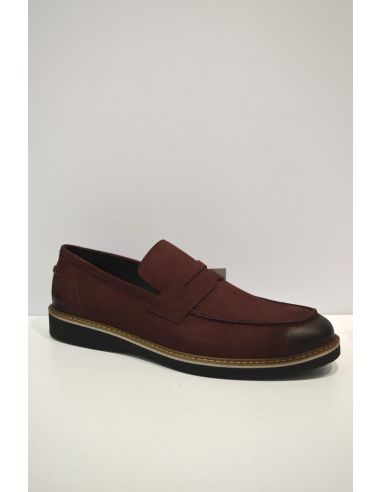 Maroon Shade Slip on Leather Shoe