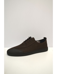 Cocoa Brown Leather Sneaker