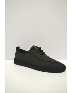 Marshland Green Leather Sneaker