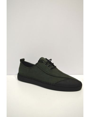 Marshland Green Leather Sneaker