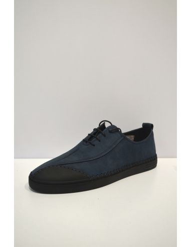 Midnight Blue Leather Sneaker