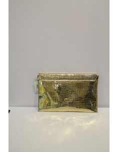 Shiny Greenish boxed designed Leather handheld bag 2