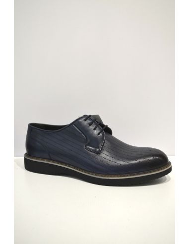 Navy blue Shade Slip on Leather Shoe