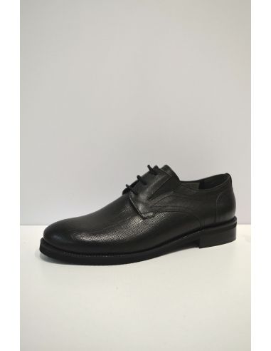 Black Leather Slip-on Shoe