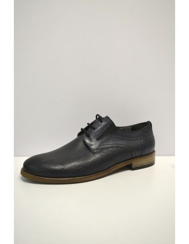 Navy blue Leather Slip-on Shoe
