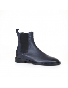 A-001 Lacivert Deri Erkek Bot