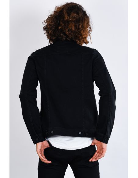 Classic Men's Black Jeans Jacket