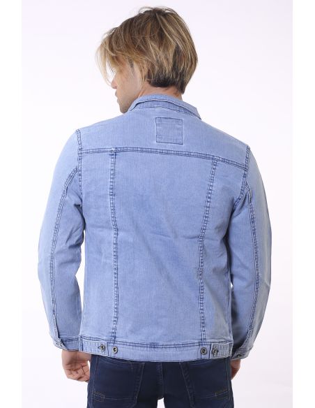 Veste en jean double poche pour hommes