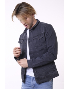 Men's Denim Jacket with Double Pocket Button 2