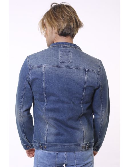 Veste de jeans pour hommes avec deux boutons de poche