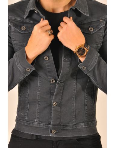 Double Pocket Mens Jeans Jacket