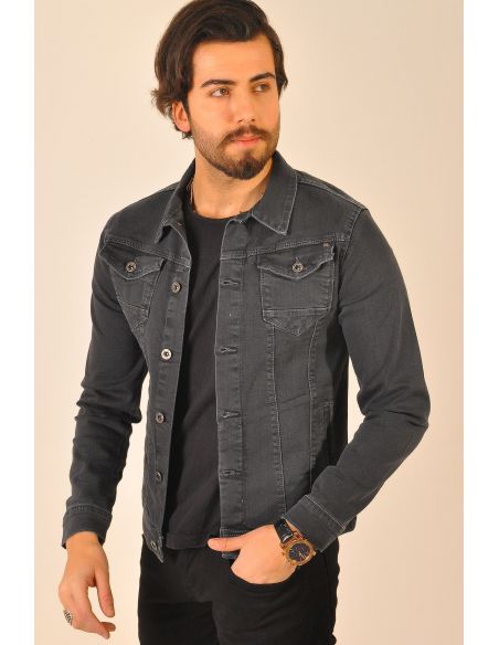 Double Pocket Mens Jeans Jacket