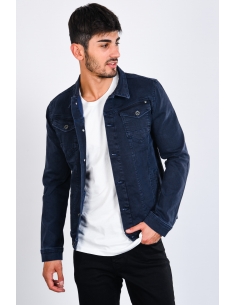 Navy Blue Men's Denim Jacket