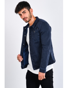 Navy Blue Men's Denim Jacket 2