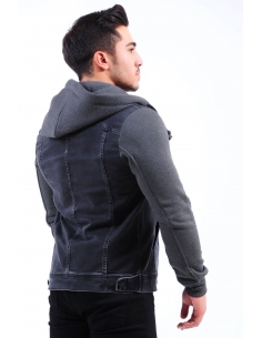 Smoked Fleece Sleeve Smoked Mens Jeans Jacket 2