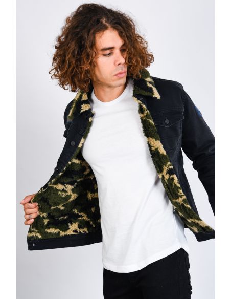 Camouflage Fur Coat