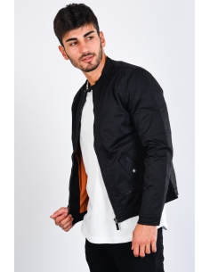 Black Men's Jacket with Zipper