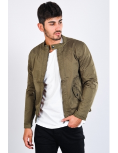 Pocket Detail Green Season Male Coat