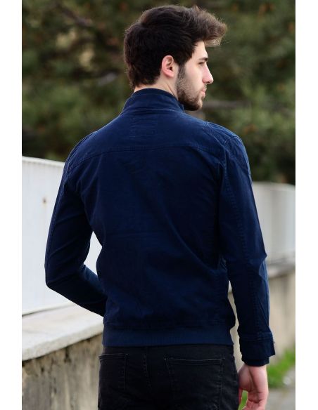 Men's Jacket with Zipper Pocket Wrap