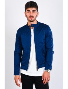 Navy Blue Men's Jacket with Zipper 2