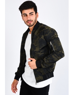 Camouflage Detail Green Season Male Coat