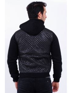 Quilted Navy Blue Men's Coats 2