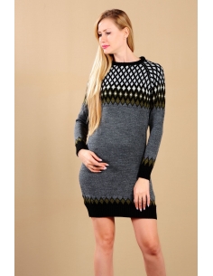 Women's Knitwear with Khaki Pattern 2