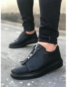Men's Casual Shoes with Zipper Detail