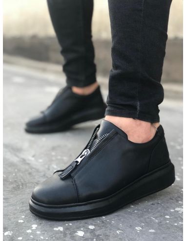 Men's Casual Shoes with Zipper Detail