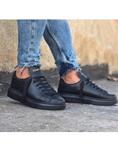 High Sole Black Shoes