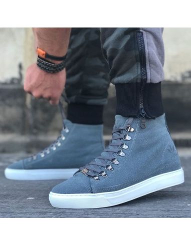 Men's Blue Wagoon Sneaker Boots