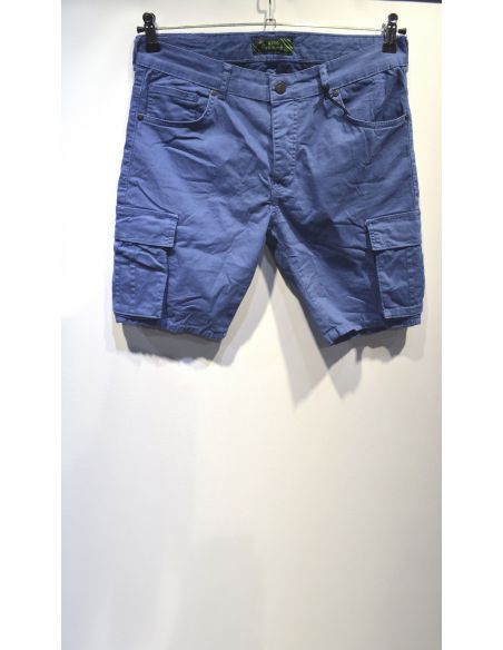 blue three quarter pants