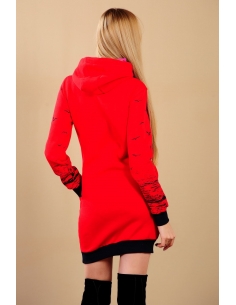 Seagull Pattern Red Womens Sweat 2