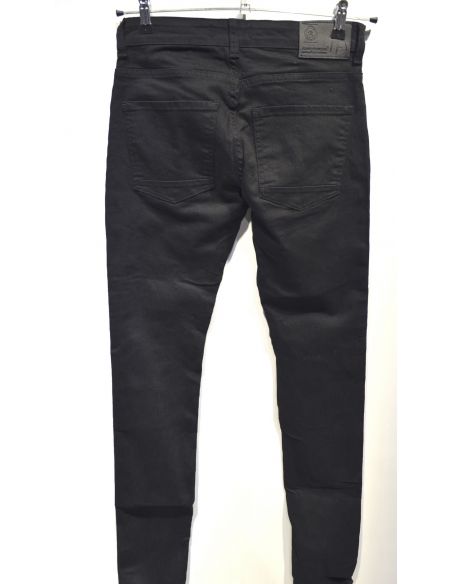 Saint Laurent Cotton Denim Jeans In Plain Carbon Black | ModeSens