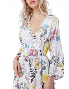 Floral Print Wrap Maxi Dress 2