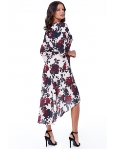 Wrap Over Kimono Midi Dress 2