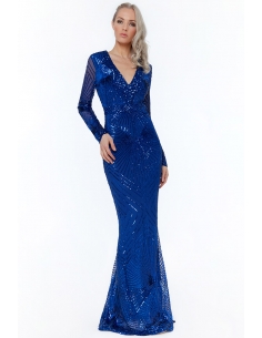 ROBE MAXI À ROBES EN SEQUINS COBALTBLUE