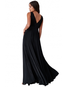 TURQUOISE PLEATED OSCAR DRESS IN THE STYLE OF LUPITA NYONGO 2