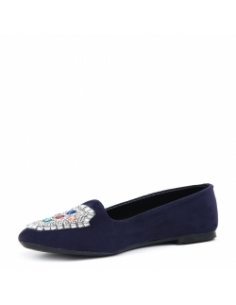 BA - ANNAMARİA 101 ZENNE STONE SUEDE BABETE - LACİVERT 2