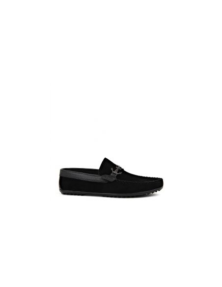 KND - DARKKİNG A-033 MEN'S SÜET CASUAL AYK. - BLACK