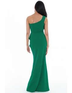VIVD EMERALD ONE SHOULDER MAXI WITH FRILL PLEAT 2