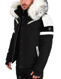 Parka for men with big white furr hood