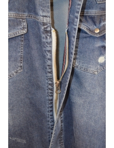 Shirt jeans for men distressed and logo  Model 7 2